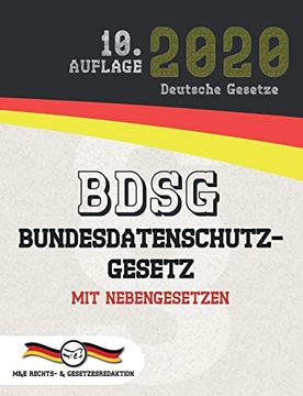 portada Bdsg - Bundesdatenschutzgesetz: Mit Nebengesetzen (Aktuelle Gesetze 2020) 
