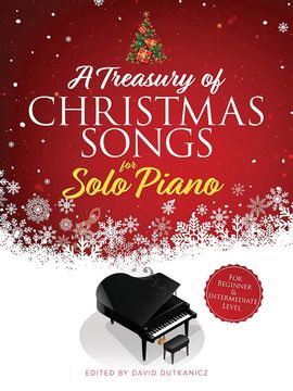 portada A Treasury of Christmas Songs for Solo Piano: For Beginner & Intermediate Level (en Inglés)