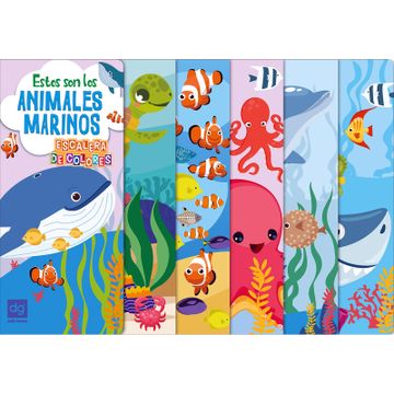 portada Colección Escalera de Colores -Estos son los Animales Marinos (in Spanish)