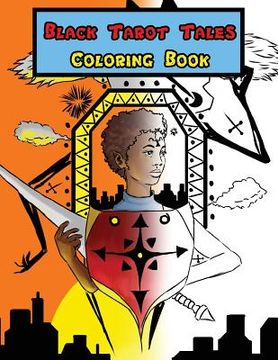 portada Black Tarot Tales Coloring Book (en Inglés)
