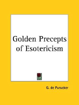 portada golden precepts of esotericism (in English)
