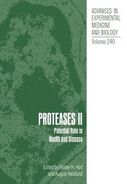 portada Proteases II: Potential Role in Health and Disease (en Inglés)