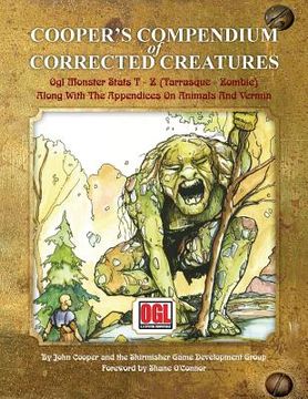 portada Cooper's Compendium of Corrected Creatures: OGL Monster Stats T - Z (Tarrasque - Zombie), Along with the Appendices on Animals and Vermin (in English)
