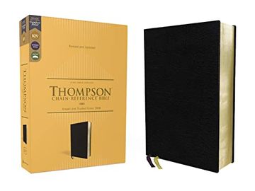 portada Kjv, Thompson Chain-Reference Bible, European Bonded Leather, Black, red Letter, Comfort Print (en Inglés)