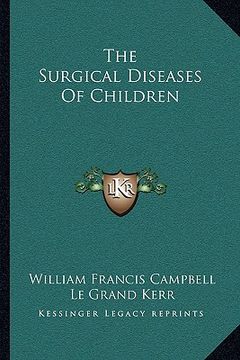 portada the surgical diseases of children (in English)