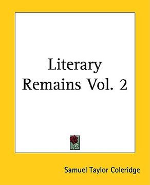 portada literary remains vol. 2 (in English)