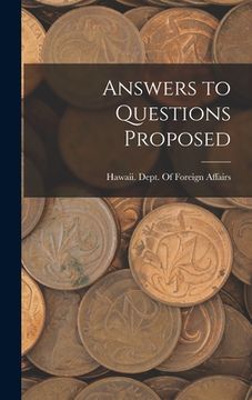 portada Answers to Questions Proposed (en Inglés)