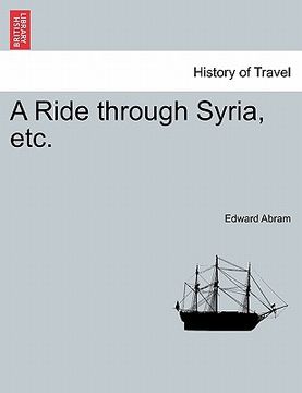 portada a ride through syria, etc. (en Inglés)