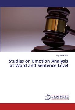 portada studies on emotion analysis at word and sentence level (en Inglés)