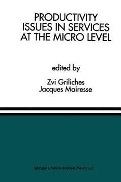 portada Productivity Issues in Services at the Micro Level: A Special Issue of the Journal of Productivity Analysis