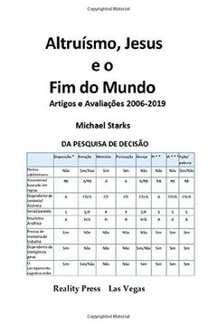 portada Altruísmo, Jesus e o fim do Mundo: Artigos e Avaliações 2006-2019 (in Portuguese)