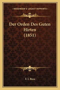 portada Der Orden Des Guten Hirten (1851) (en Alemán)