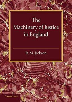 portada The Machinery of Justice in England (en Inglés)