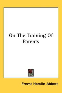 portada on the training of parents (en Inglés)