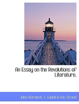portada an essay on the revolutions of literature. (in English)