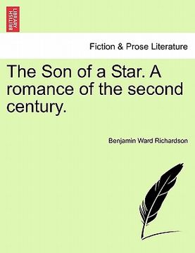 portada the son of a star. a romance of the second century. (in English)
