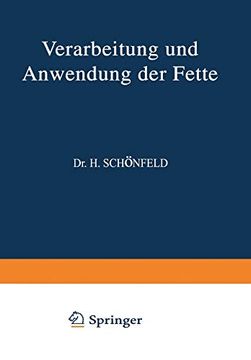 portada Verarbeitung und Anwendung der Fette: ÆΜWeiter Band (in German)