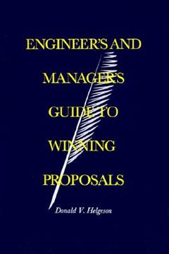 portada engineer's and manager's guide to winning proposals (en Inglés)