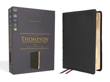 portada Nasb, Thompson Chain-Reference Bible, Genuine Leather, Calfskin, Black, 1995 Text, red Letter, Comfort Print (en Inglés)