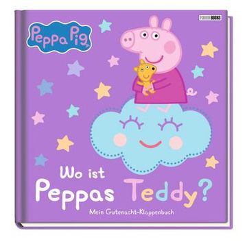 portada Peppa Pig: Wo ist Peppas Teddy? Mein Gutenacht-Klappenbuch (en Alemán)