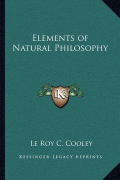 portada elements of natural philosophy (en Inglés)