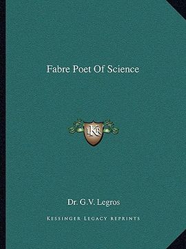 portada fabre poet of science (in English)