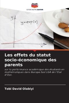 portada Les effets du statut socio-économique des parents (en Francés)