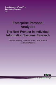 portada Enterprise Personal Analytics: The Next Frontier in Individual Information Systems Research (en Inglés)