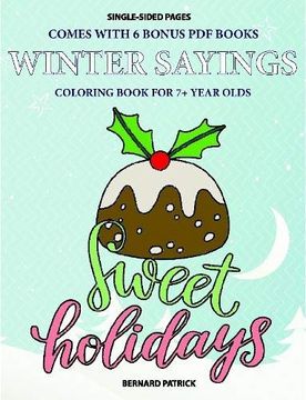 portada Coloring Book for 7+ Year Olds (Winter Sayings) (en Inglés)