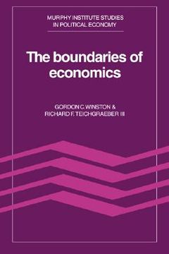 portada The Boundaries of Economics Hardback (Murphy Institute Studies in Political Economy) (en Inglés)