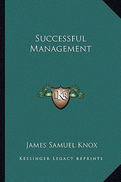 portada successful management (en Inglés)