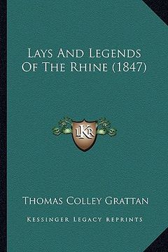 portada lays and legends of the rhine (1847) (en Inglés)