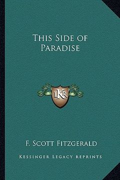 portada this side of paradise (en Inglés)