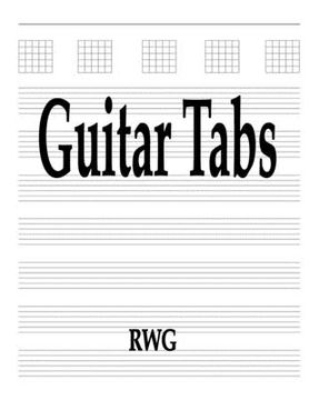 portada Guitar Tabs: 50 Pages 8.5" X 11"