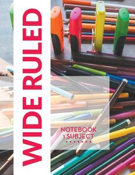 portada Wide Ruled Notebook - 1 Subject (en Inglés)