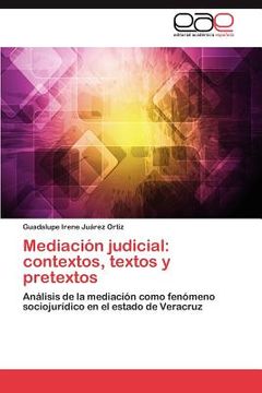 portada mediaci n judicial: contextos, textos y pretextos (in Spanish)