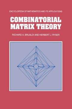 portada Combinatorial Matrix Theory (Encyclopedia of Mathematics and its Applications) (in English)