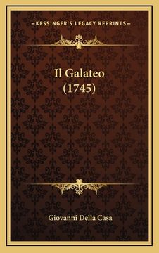 portada Il Galateo (1745) (en Italiano)