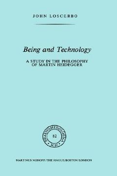 portada being and technology: a study in the philosophy of martin heidegger (in English)