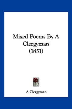 portada mixed poems by a clergyman (1851) (en Inglés)