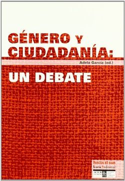 portada Género y Ciudadanía: Un Debate (in Spanish)