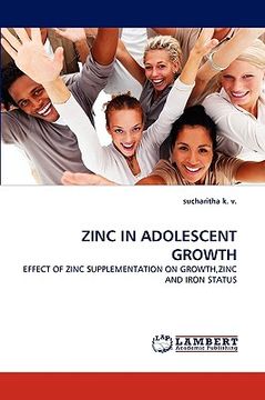 portada zinc in adolescent growth (en Inglés)