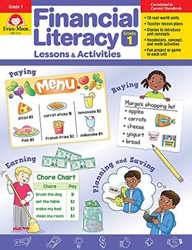 portada Financial Literacy Lessons and Activities, Grade 1 Teacher Resource (Financial Literacy Lessons & Activities) (en Inglés)
