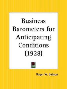 portada business barometers for anticipating conditions (en Inglés)