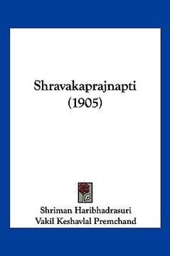 portada Shravakaprajnapti (1905) (en Latin)