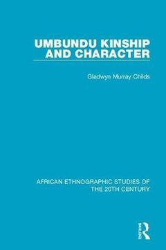 portada Umbundu Kinship and Character (en Inglés)