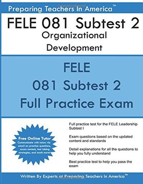 portada Fele 081 Subtest 2 Organizational Development: Fele - Florida Educational Leadership Examination (en Inglés)