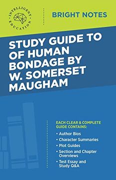 portada Study Guide to of Human Bondage by w Somerset Maugham (Bright Notes) (en Inglés)