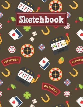 portada Sketchbook: 8.5 x 11 Notebook for Creative Drawing and Sketching Activities with Las Vegas Games Themed Cover Design (en Inglés)