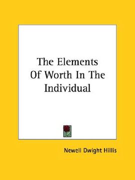 portada the elements of worth in the individual (en Inglés)